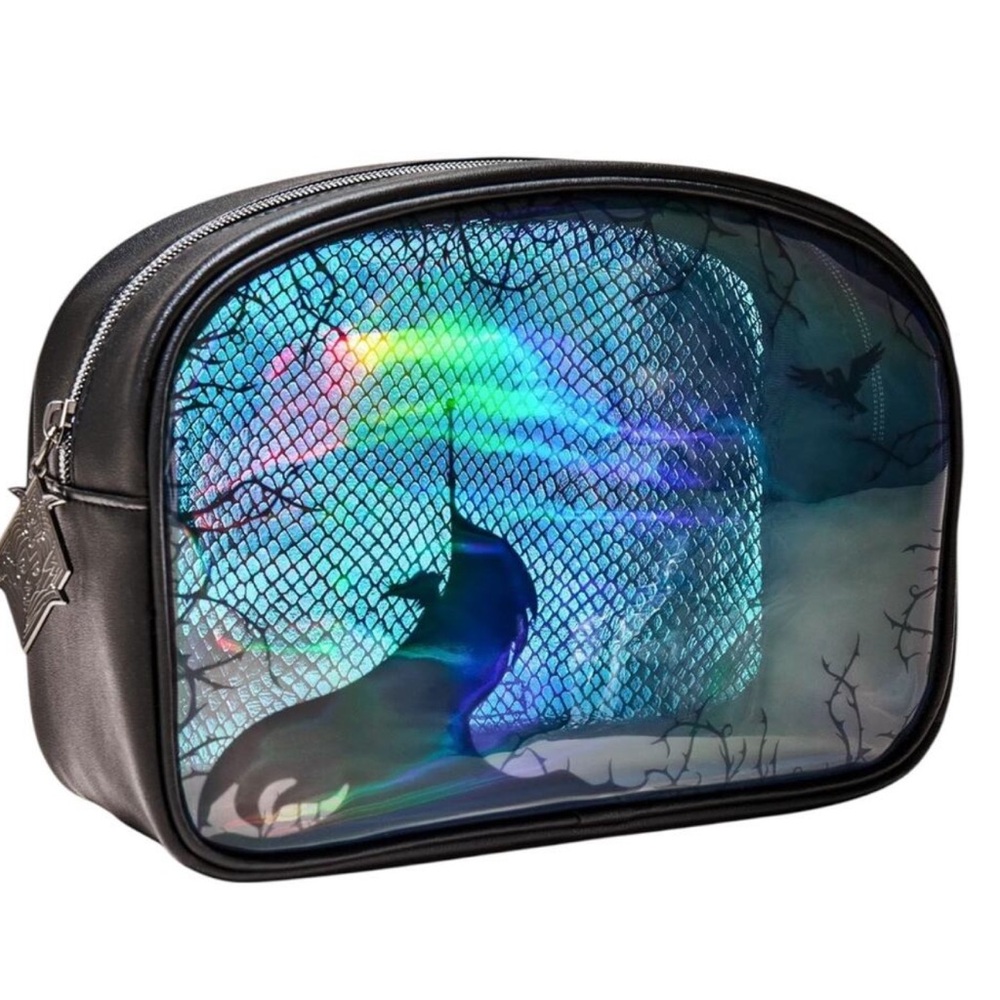 ✨ Disney Villains Maleficent Holographic Makeup Bag – New With Tags ✨